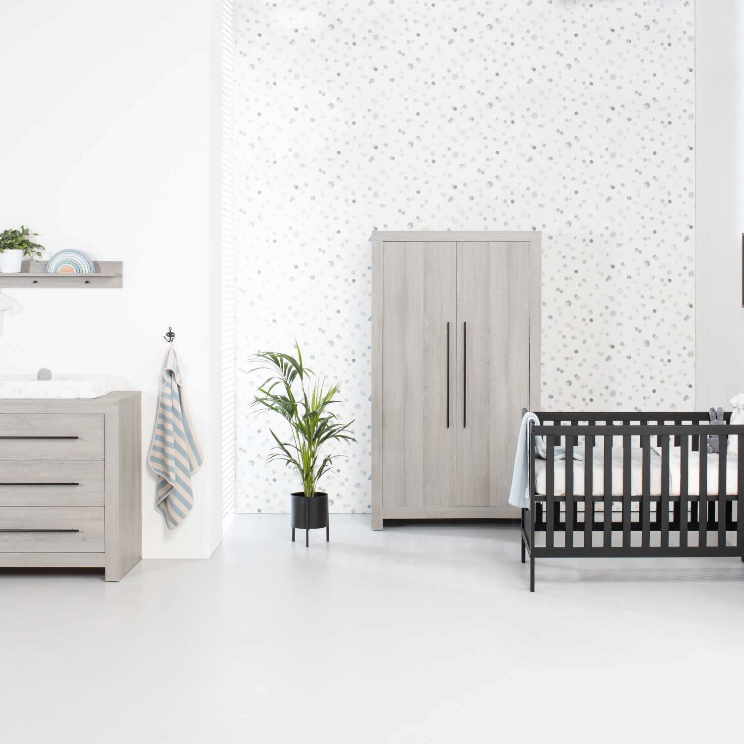 Europe Baby Ralph / Vittoria Babykamer | Bed 60 x 120 cm + Commode + Kast